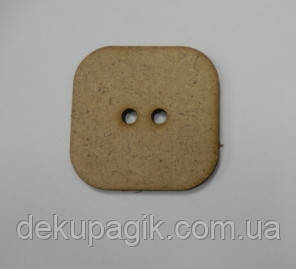Ґудзик Квадратна 5х5см, мдф, фото 1
