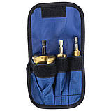 Набір конічних ступінчастих свердел по металу/дереву/пластику (4-39 мм) 3 шт. Vorfal V06017_1, фото 2