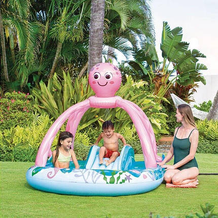 Надувний ігровий центр Восьминіг Intex 56138 (об'єм 229 л, розмір 234х183х150 см), фото 1