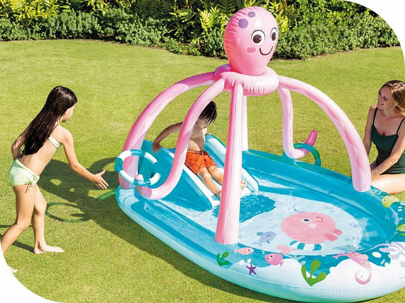 Надувний ігровий центр Восьминіг Intex 56138 (об'єм 229 л, розмір 234х183х150 см), фото 2