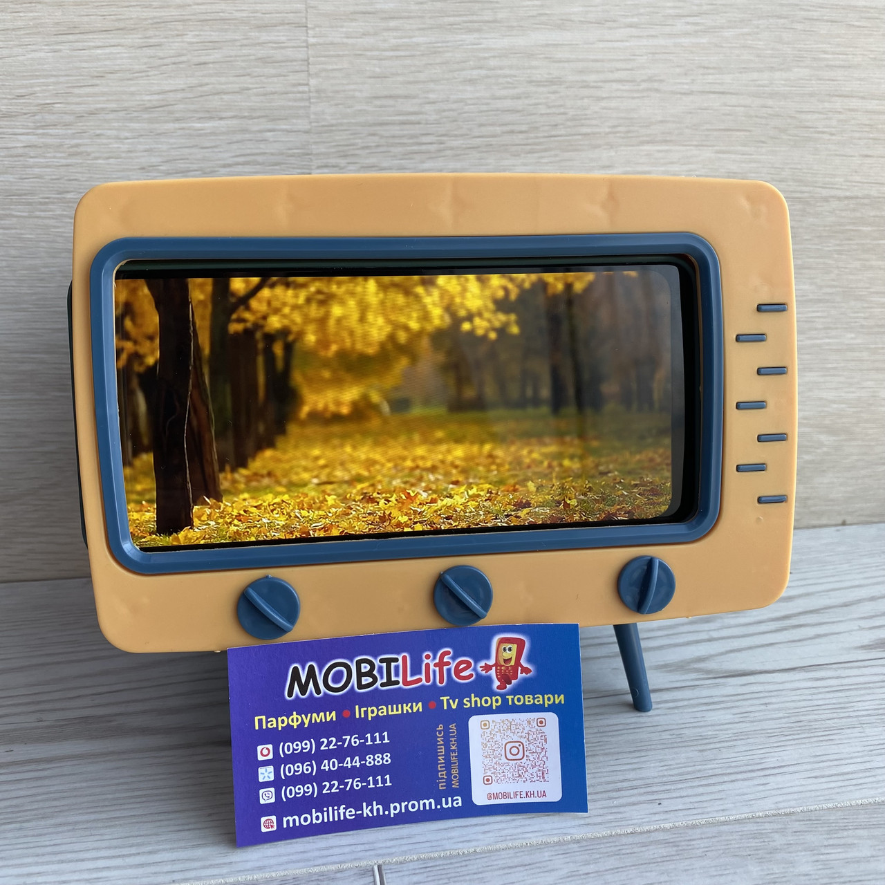 Подставка для телефона в виде телевизора ( Подставка для телефона Ретро TV и салфетница ), фото 1