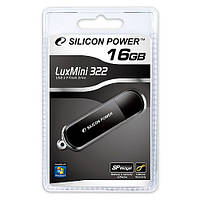 Флеш-драйв SILICON POWER Lux Mini 322 Black 16Gb