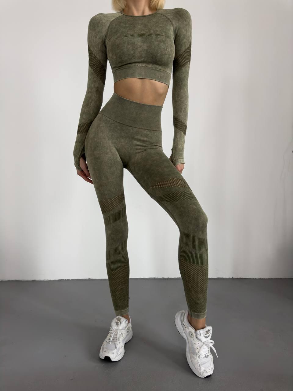 Спортивні костюми. Комплект топ і лосини. Одяг для залу., фото 1