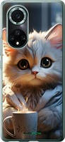 Чехол на Huawei Nova 9 Pro White cat "5646u-2503-18101"