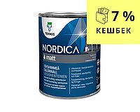 Краска акрилатная TEKNOS NORDICA MATT для древесины транспарентная (база 3) 0,9л