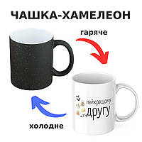 Чашка-хамелеон с принтом 330 мл Найкращому другу