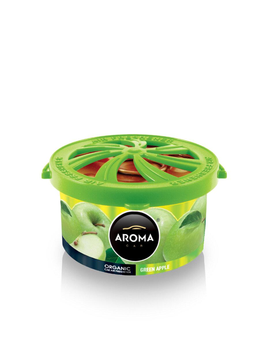 Ароматизатор Aroma Car Organic Green Tea Green Apple, 40g