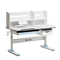 Комплект для школяра парта-трансформер з надбудовою Fundesk Fiore II Blue + крісло FunDesk LST3 Blue-Grey, фото 2