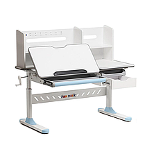 Комплект для школяра парта-трансформер з надбудовою Fundesk Fiore II Blue + крісло FunDesk LST3 Blue-Grey, фото 3