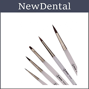 Пензлик Kolinsky Zirconium №8 OMEGATech ворс сибірського соболя/циркон (№40408)