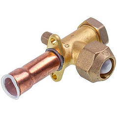 Кран сервісний (порт) 7/8" прямий для кондиціонера