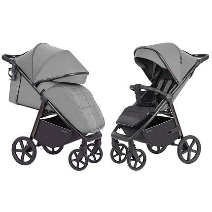Коляска прогулянкова дитяча CARRELLO Bravo CRL-5515 Mist Grey 2024 NF Сіра, фото 2
