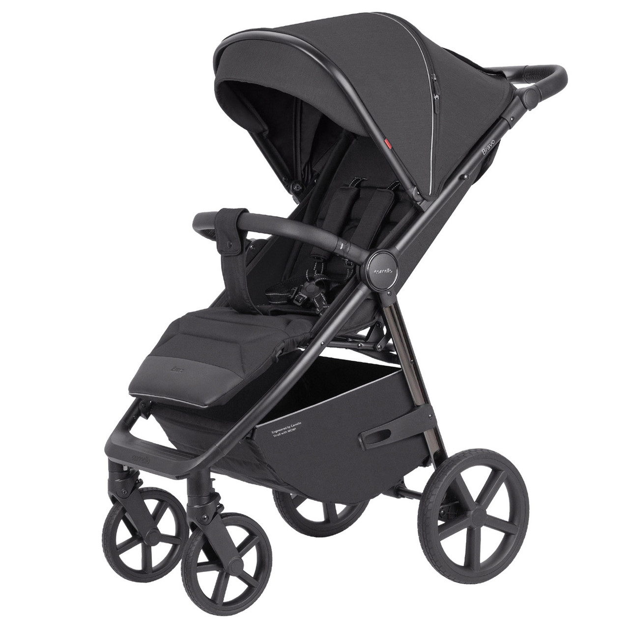 Коляска прогулянкова дитяча CARRELLO Bravo CRL-5515 Storm Grey 2024 NF Темно-сіра
