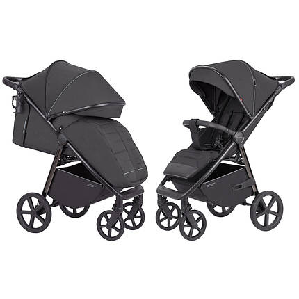 Коляска прогулянкова дитяча CARRELLO Bravo CRL-5515 Storm Grey 2024 NF Темно-сіра, фото 2