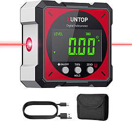Електронний цифровий кутомір XUNTOP XOP007 акумуляторний з лазерними вказівниками