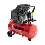 Компресор INTERTOOL PT-0009 масляний, 24 л, 1.5 кВт, 220 В, 8 aтм, 206 л/хв, привід коаксіальний, фото 5