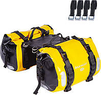 WILD HEART Водонепроникна сумка 40 л Сумка на бак Моторні бічні сумки, жовті, 25 см *24 см *36 см