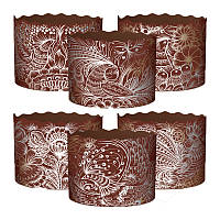 Паперова форма для випічки пасок "Жар птиця" 110х85мм (50 шт)300 - 350 г