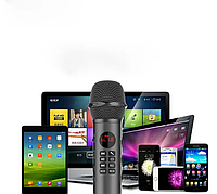 Портативный караоке-микрофон Беспроводной Bluetooth микрофон для караоке L-598 с динамиком вокальный 9 Вт USB