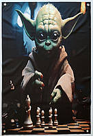 Baby Yoda баннер (вариант 2) 900х600 мм
