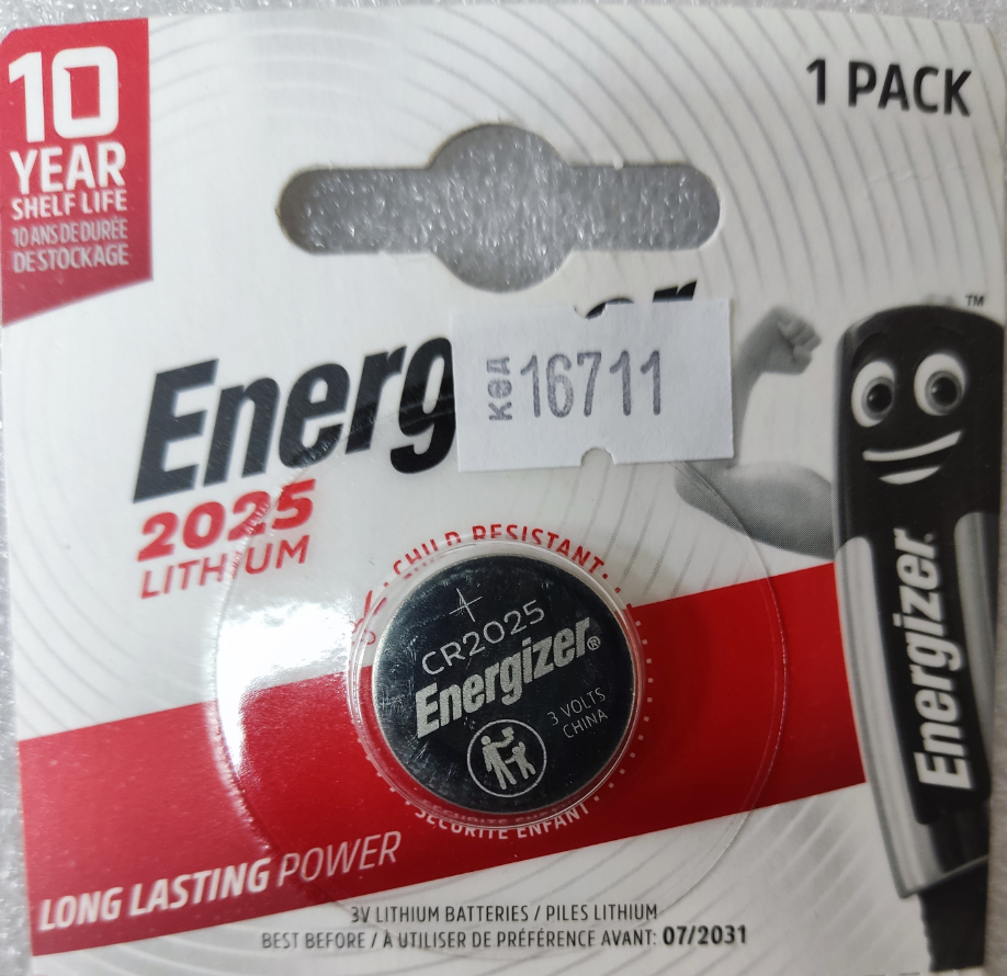 Батарейка Energizer CR2025 Lithium - фото 1 - id-p2118815727