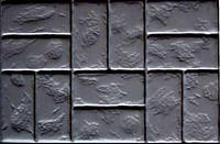 Форма для тротуарной плитки "Римский камень" №34. Размеры: 750х500х80 мм