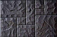 Форма для тротуарной плитки "Колотый камень" №37. Размеры: 750х500х80 мм