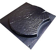 Форма для тротуарной плитки "Спил" №18. Размеры: 500х500х50 мм