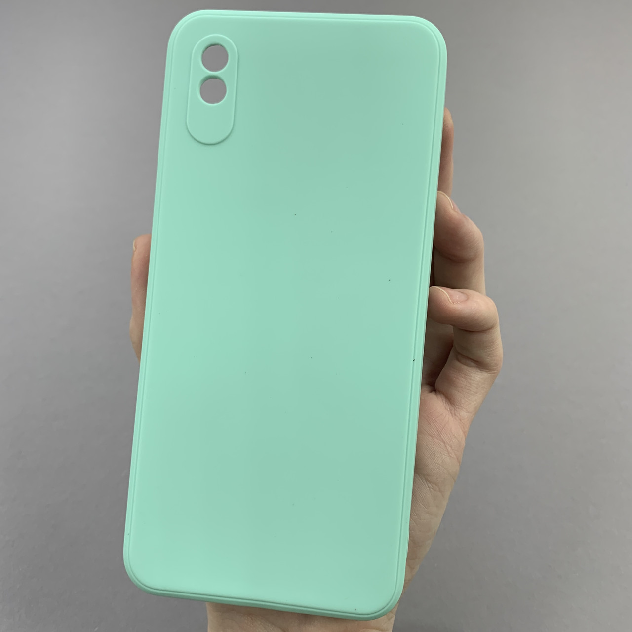 Чохол для Xiaomi Redmi 9A кольоровий щільний чохол із захистом камери на телефон сяомі редмі 9а м'ятний pfc