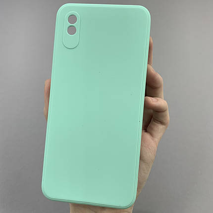 Чохол для Xiaomi Redmi 9A кольоровий щільний чохол із захистом камери на телефон сяомі редмі 9а м'ятний pfc, фото 1