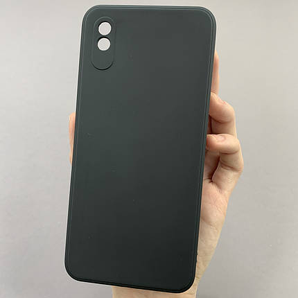 Чохол для Xiaomi Redmi 9A кольоровий щільний чохол із захистом камери на телефон сяомі редмі 9а чорний pfc, фото 1