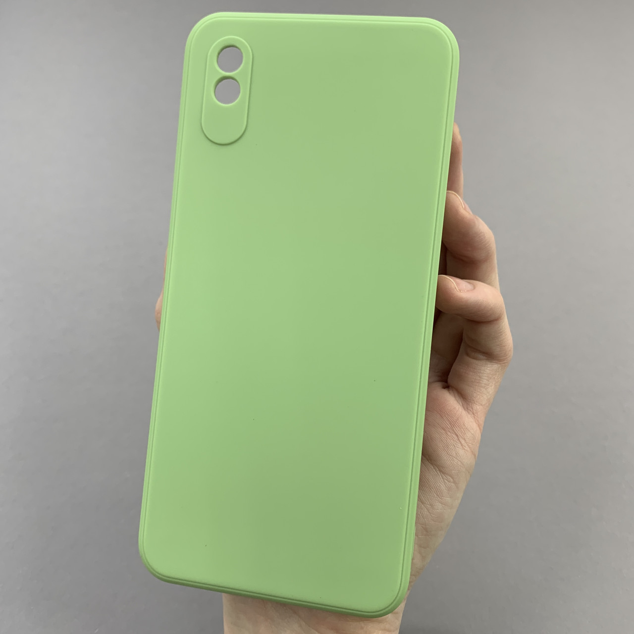 Чохол для Xiaomi Redmi 9A кольоровий щільний чохол із захистом камери на телефон сяомі редмі 9а фісташковий pfc