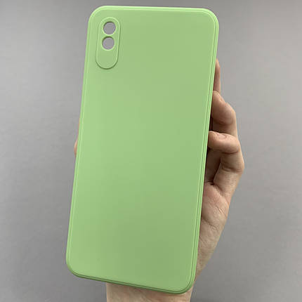 Чохол для Xiaomi Redmi 9A кольоровий щільний чохол із захистом камери на телефон сяомі редмі 9а фісташковий pfc, фото 1