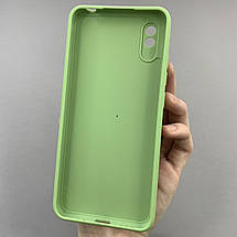 Чохол для Xiaomi Redmi 9A кольоровий щільний чохол із захистом камери на телефон сяомі редмі 9а фісташковий pfc, фото 3
