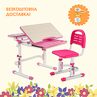 Детский комплект мебели парта FunDesk Lavoro L Pink + стул FunDesk SST3LS Pink