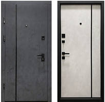 Вхідні двері модель П-3К-503 БЕТОН АНТРАЦИТ / СНІЖНИЙ