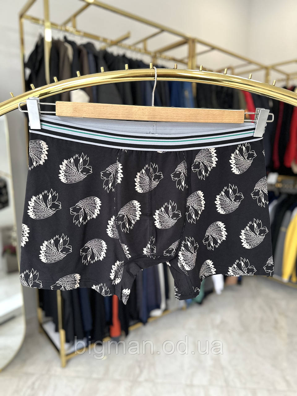 Чоловічі боксери Олсер 0008-4 (батал) 4-7XL чорні