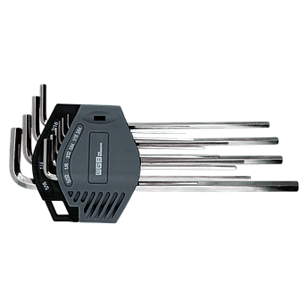 Набір ключів шестигранних DIN 911 ISO 2936 в пластиковому тримачі 1,5-10 мм, 9 предм WGB Німеччина