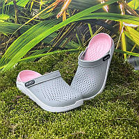 Крокси жіночі сабо Luckline Е-005017-373 Сірі