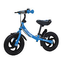 Детский беговел 12 дюймов (колеса EVA, ручной тормоз, звонок) BALANCE TILLY Eclipse T-21254/1 Blue Голубой