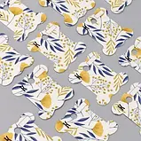 Картонні бобіни для муліне 48 шт. БК-06 (Жовті квіти), фото 2
