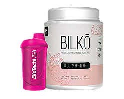 Bilko Протеїн для Схуднення смак полуниця 0,45 кг + Шейкер