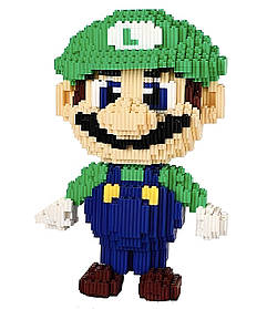 Конструктор для дорослих Magic Blocks "Super Mario" на 3646 деталей. Луїджі 50 см заввишки