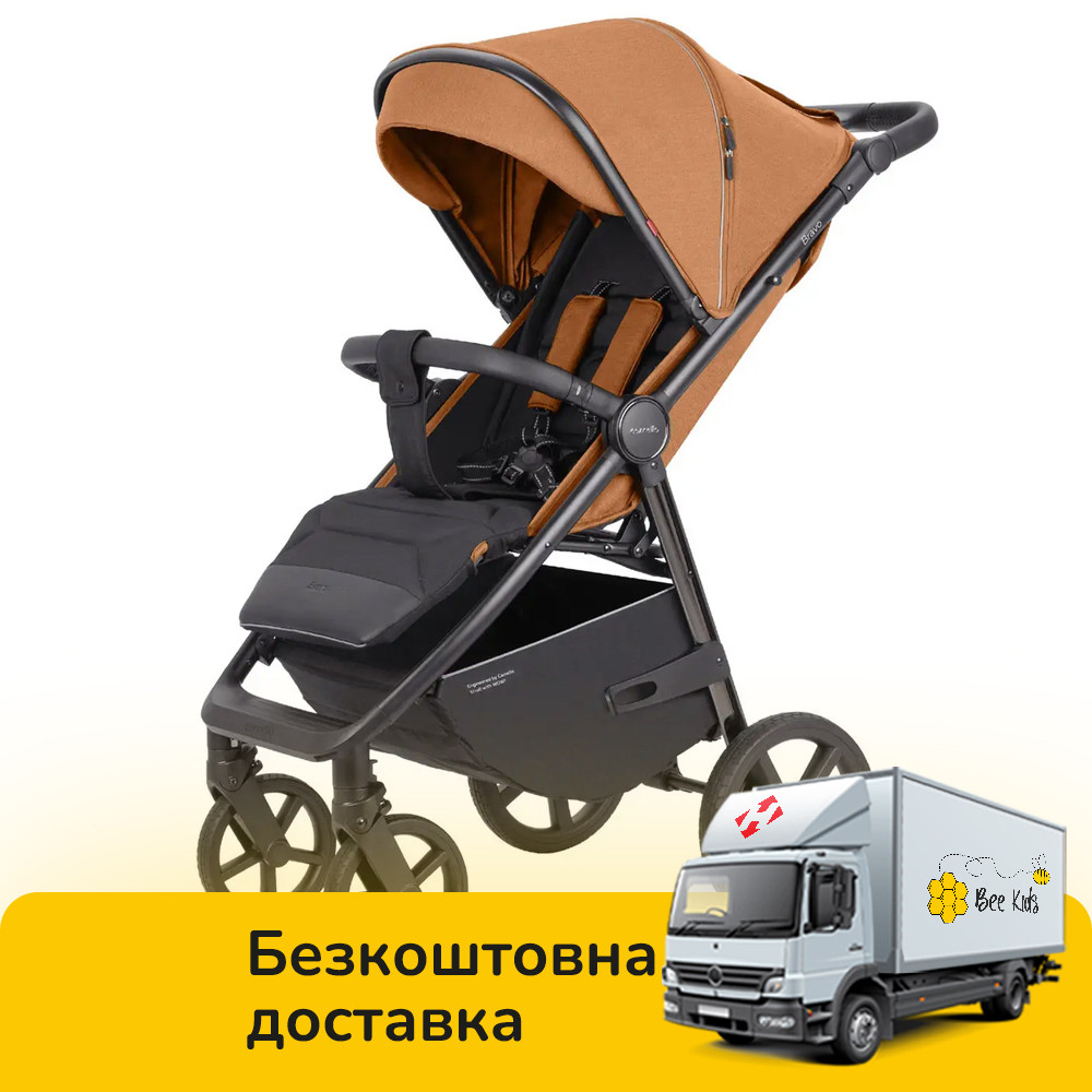 Коляска прогулянкова дитяча CARRELLO Bravo CRL-5515 Tango Orange 2024 NF Помаранчева, фото 1