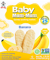 Вафли для мягкого прорезывания зубов Baby Mum-Mum банан, 24 шт