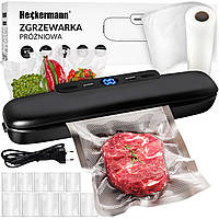 Вакуумный упаковщик продуктов Heckermann JL-VS8808 + пленка 20x600 см, стильный вакууматор, HOM