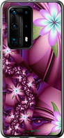 Чехол на Huawei P40 Pro Plus Цветочная мозаика "1961u-1917-18101"