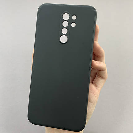 Чохол для Xiaomi Redmi 9 кольоровий щільний чохол із захистом камери на телефон сяомі редмі 9 чорний pfc, фото 1