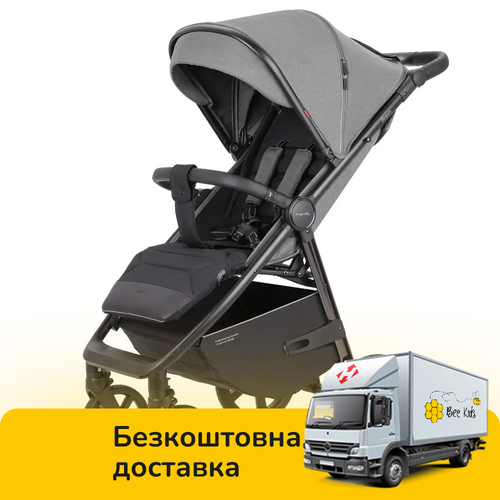 Коляска прогулянкова дитяча CARRELLO Bravo CRL-5515 Mist Grey 2024 NF Сіра, фото 1