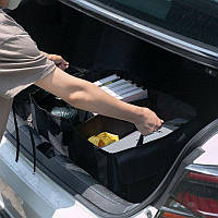 Багатофункціональний автомобільний органайзер для багажника, складний автомобільний ящик в машину53x26x38cm